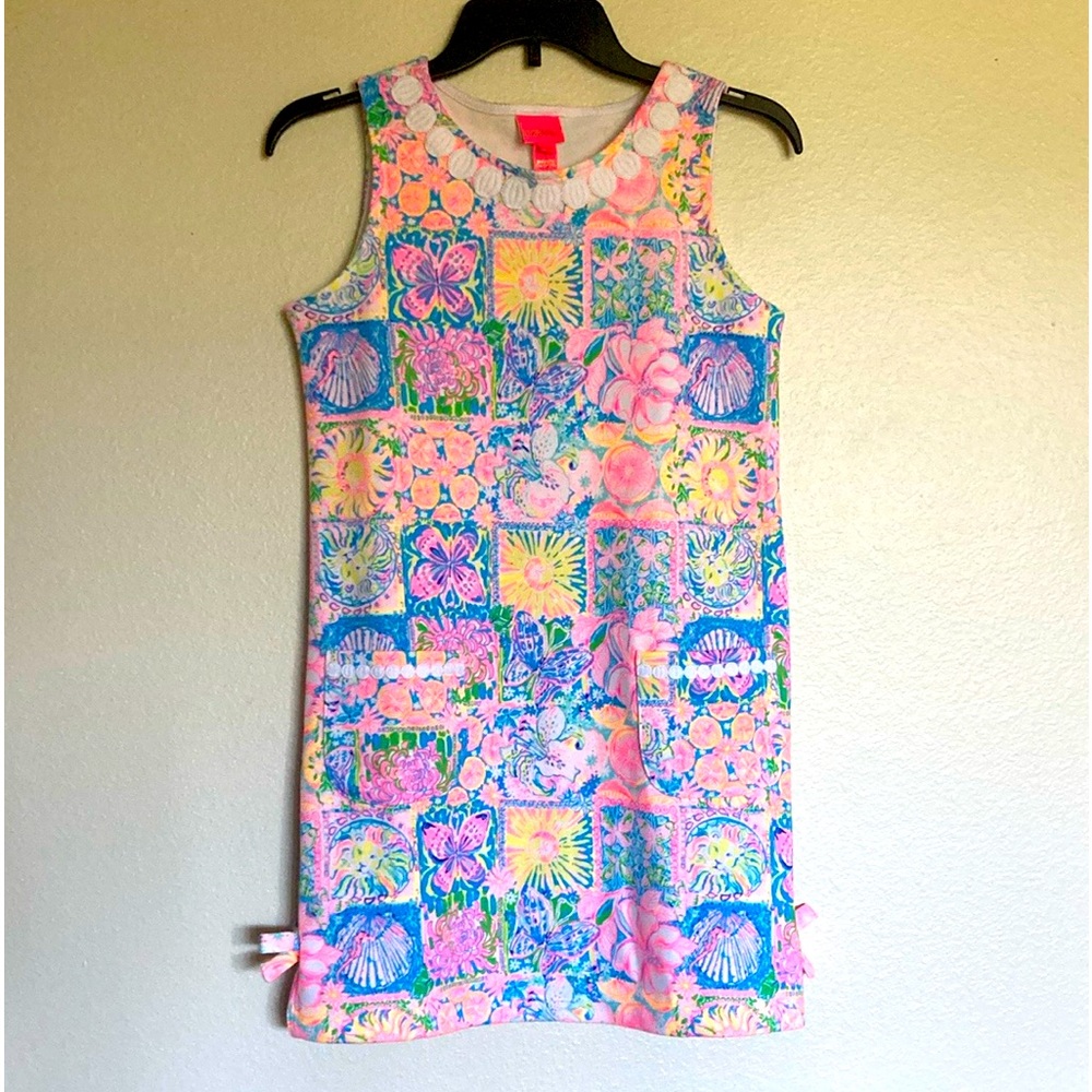 Lilly Pulitzer Littles Patch My Drift Knit Shift Size XL -- GIRLS! NWT!!